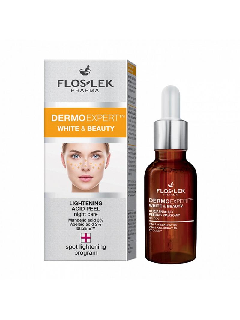 Floslek Pharma DermoExpert Acid Peel Brightening Night Treatment for Pigment Spots Correction 30 ml