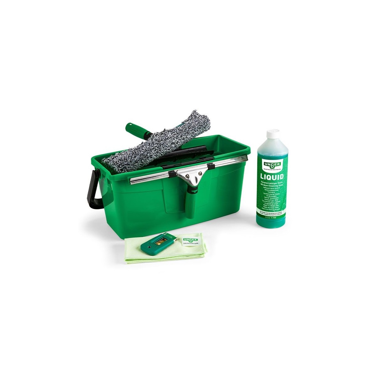Unger Window Cleaning Kit Pro Set 6 In 1 - Green