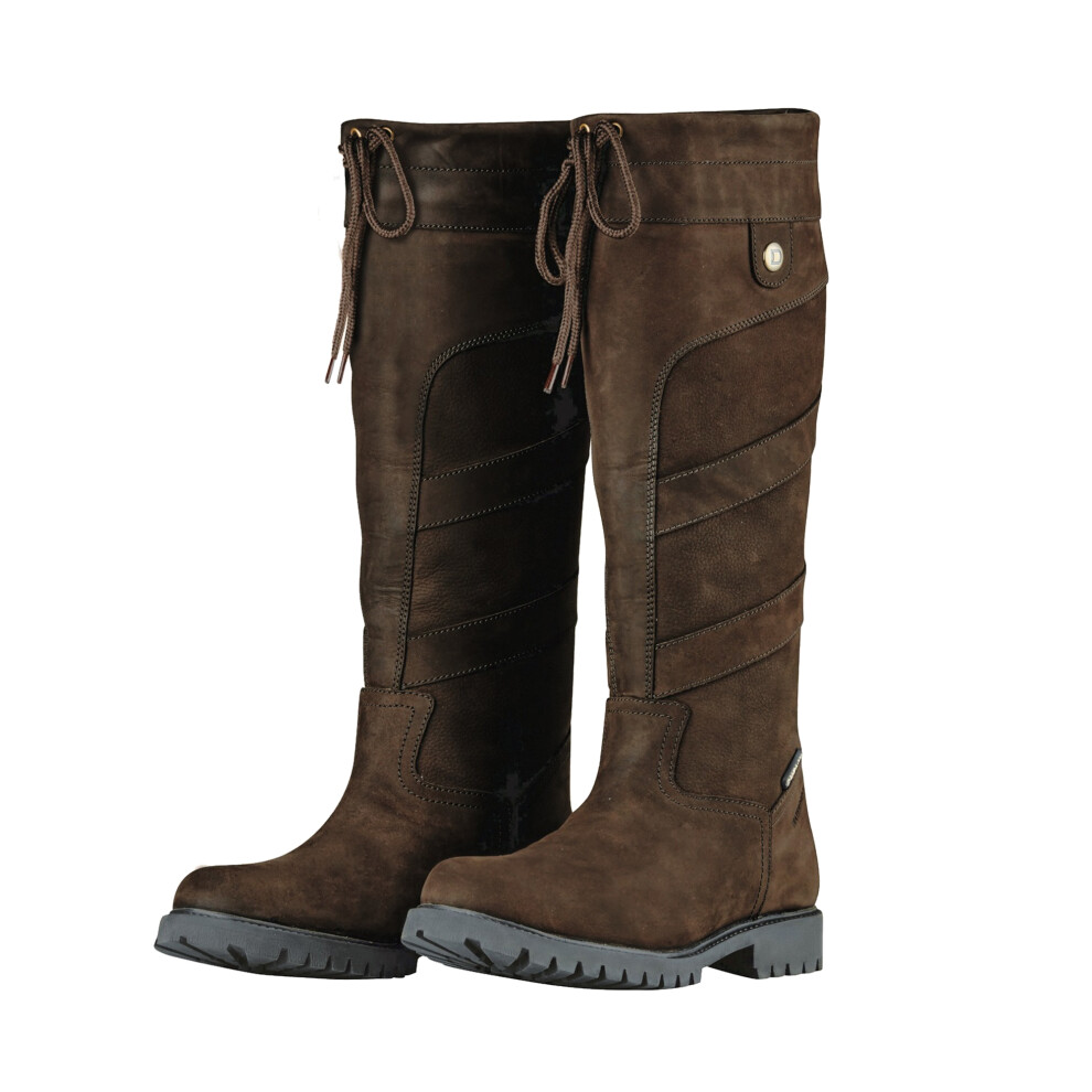 Dublin Kennet Leather Boots|Size: 6|chocolate