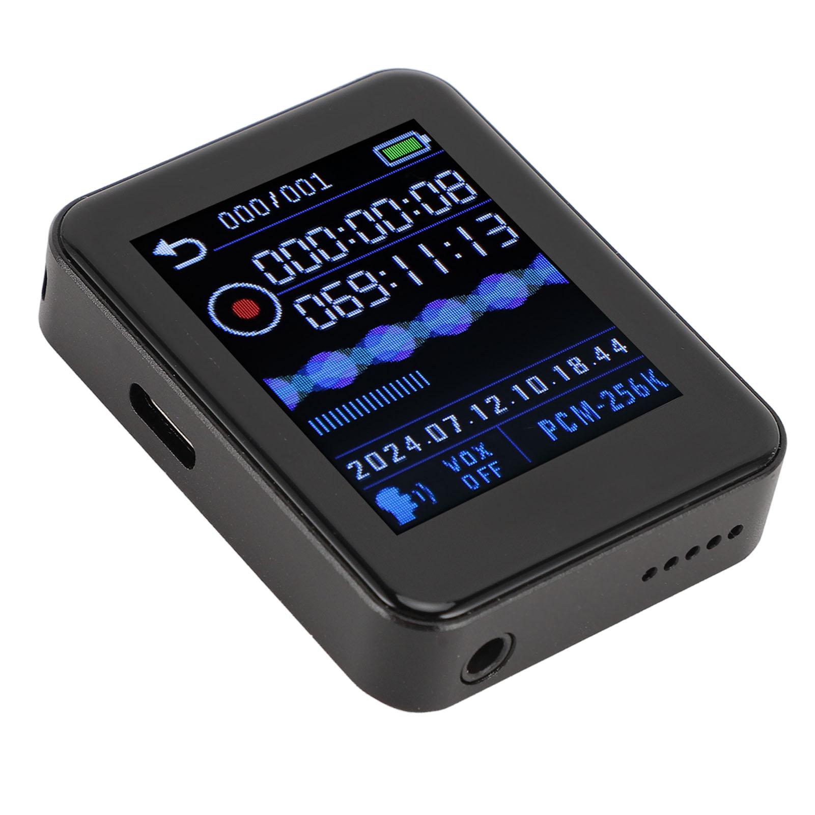 DIYelecs Voice Recorder Voice Activated Noise Reduction HD Timed MP3 Player Power Off Auto Save Voice 16GB