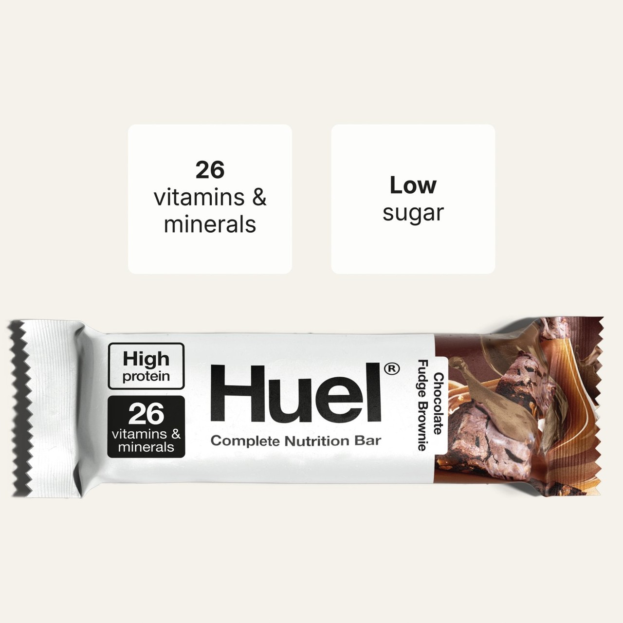 Huel Chocolate Fudge Brownie Complete Nutrition Bar