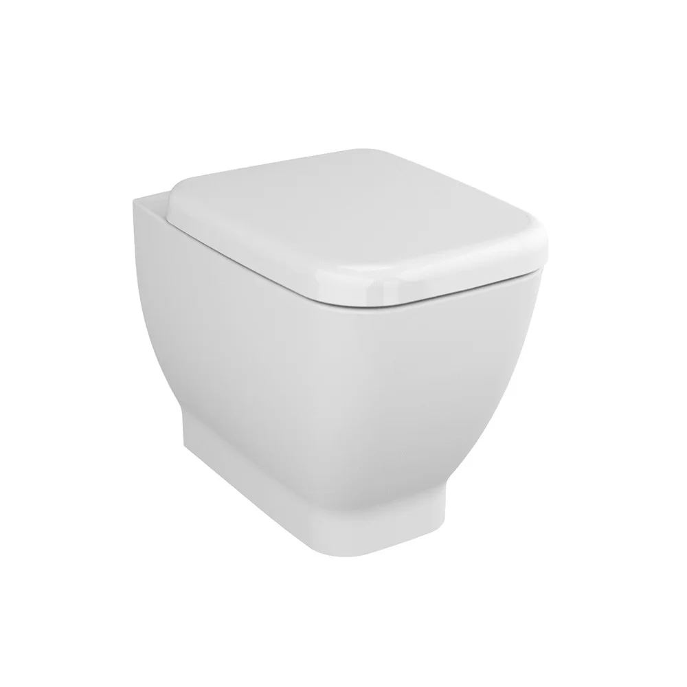 Vitra Shift Square Back To Wall Wc Toilet Pan Bathroom 360mm White (Pan Only)