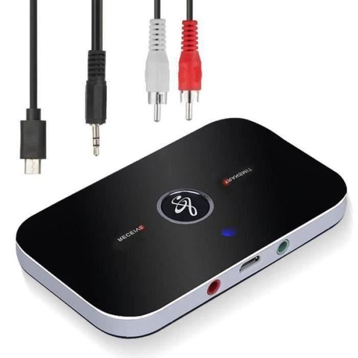 Techtrusty TH Bluetooth Émetteur Récepteur | Musou Bluetooth 4.0 Transmitter - Receiver Adaptateur Audio | Bluetooth Sans fil 2-en-1 TV, MP3