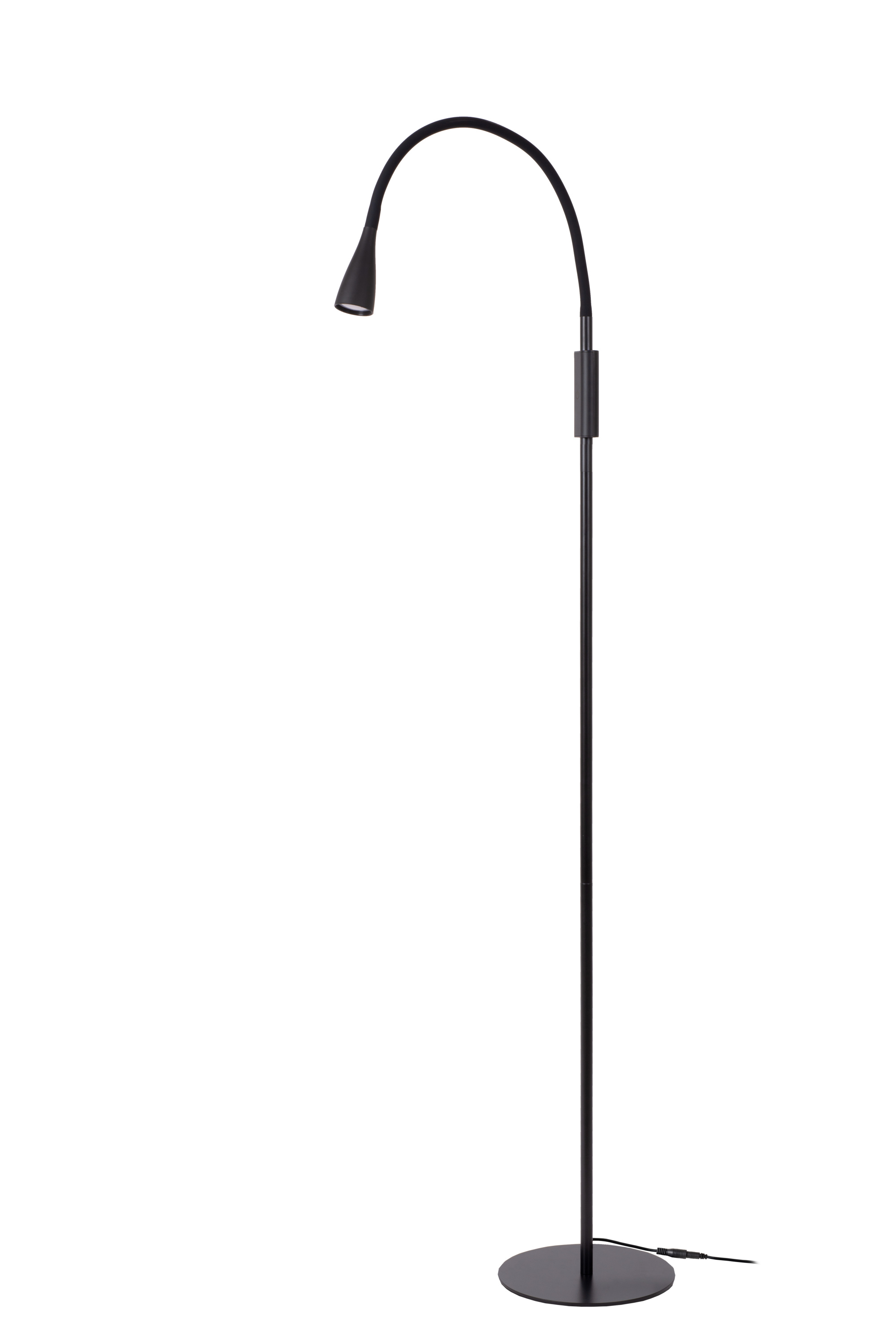 Lucide Zozy 150cm LED Reading Floor Lamp black