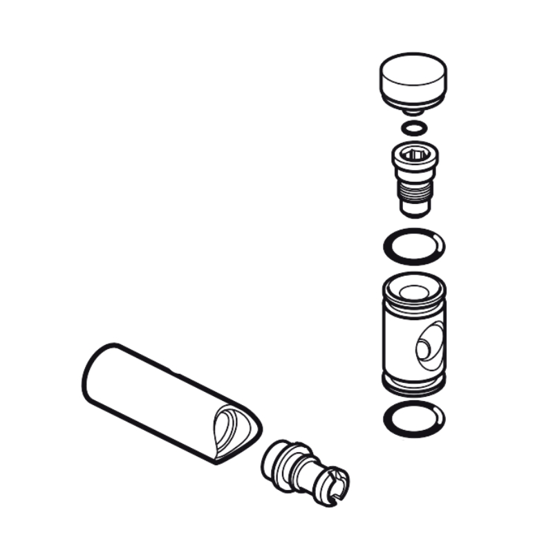 Mira Tabla top slide bar support/component assembly (1672.038)