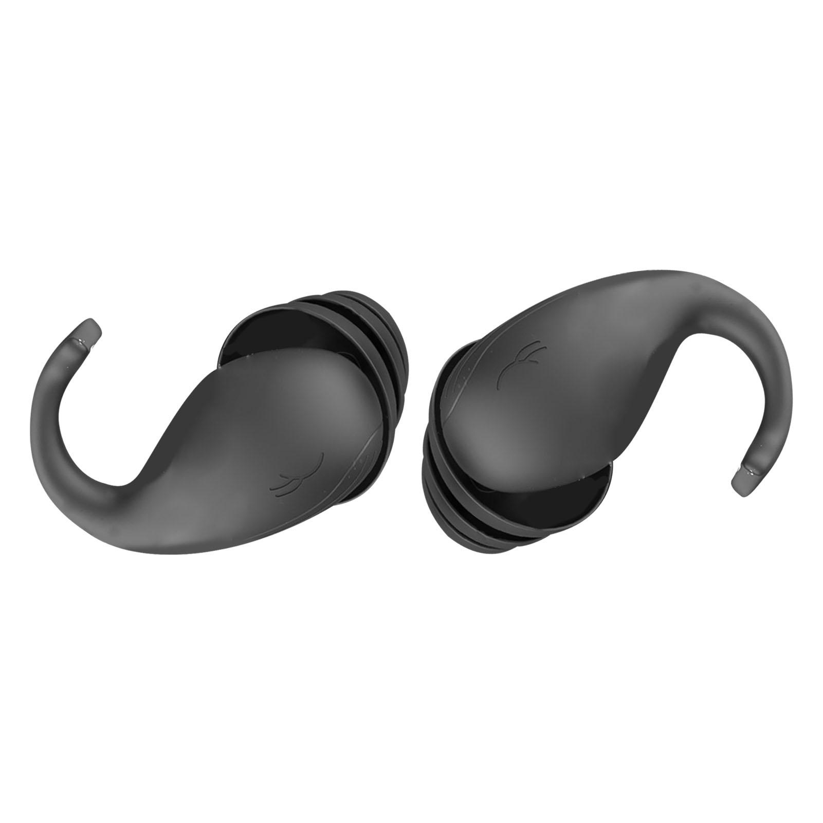 GoolRC Silicone Earplugs for Sleeping Noise Canceling Hearing Protection Reusable Flexible Ear Plugs Black black