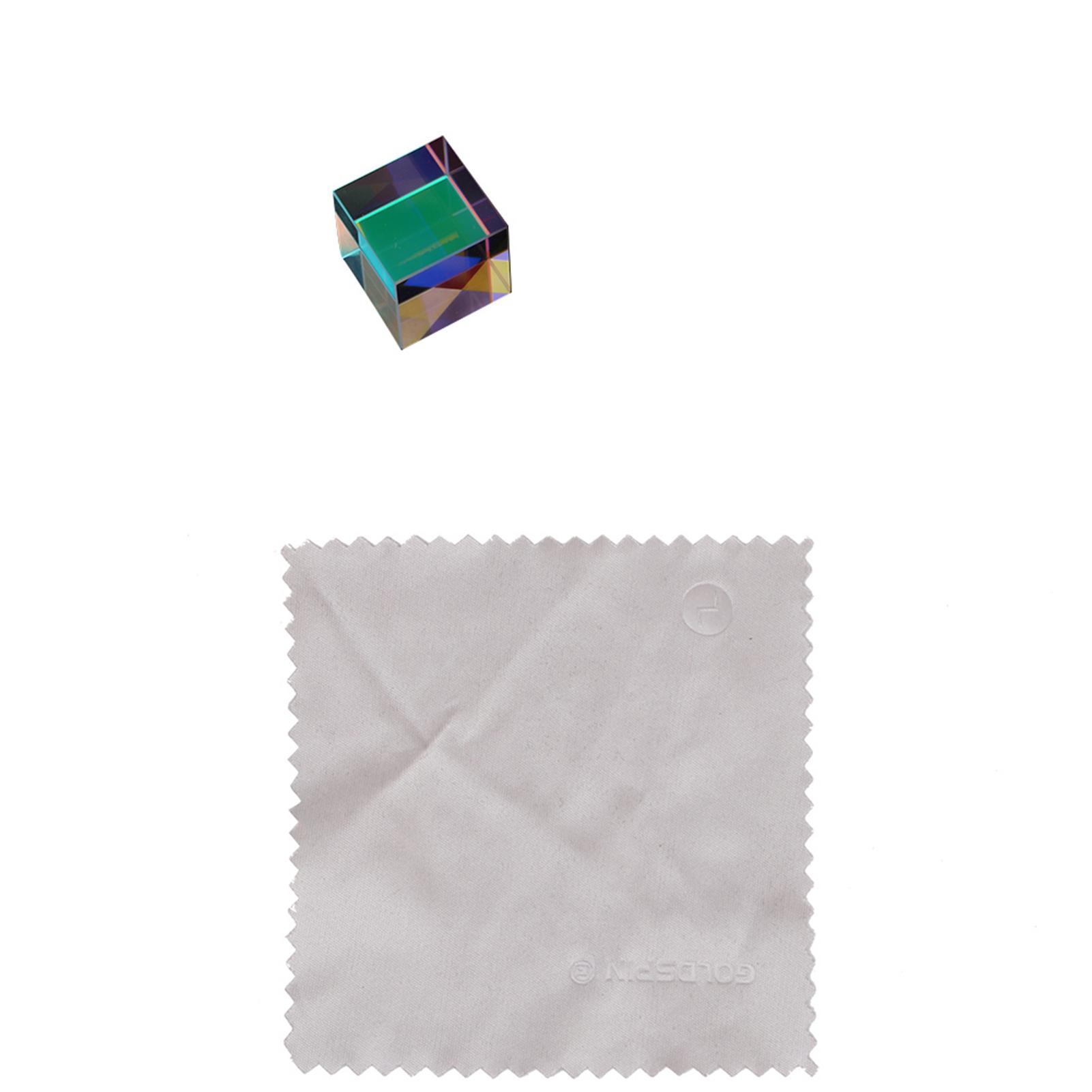 Fishine SiX Sided Bright Light Combine Cube Prism Stained Glass Prism(2*2*2cm)