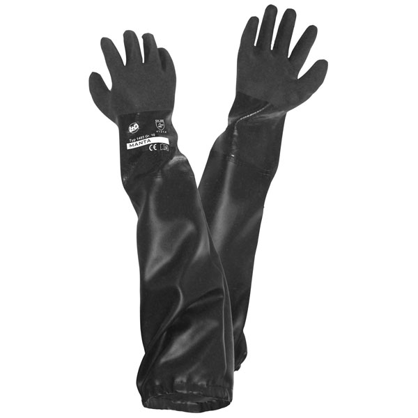 L+D Griffy L+d 1485-d Pvc Sandblasting Glove, Women's En 388 Cat Ii, 1 Pair