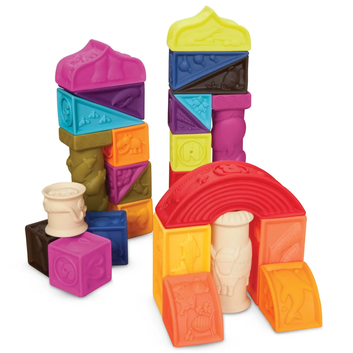 B.Toys B. Toys Elemenosqueeze Blocks, Nursery & Pre-School Toys