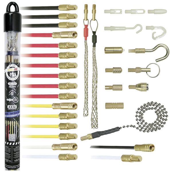 SUPER ROD 18-Piece Cable Rod Deluxe Kit With Accessories - CRSD