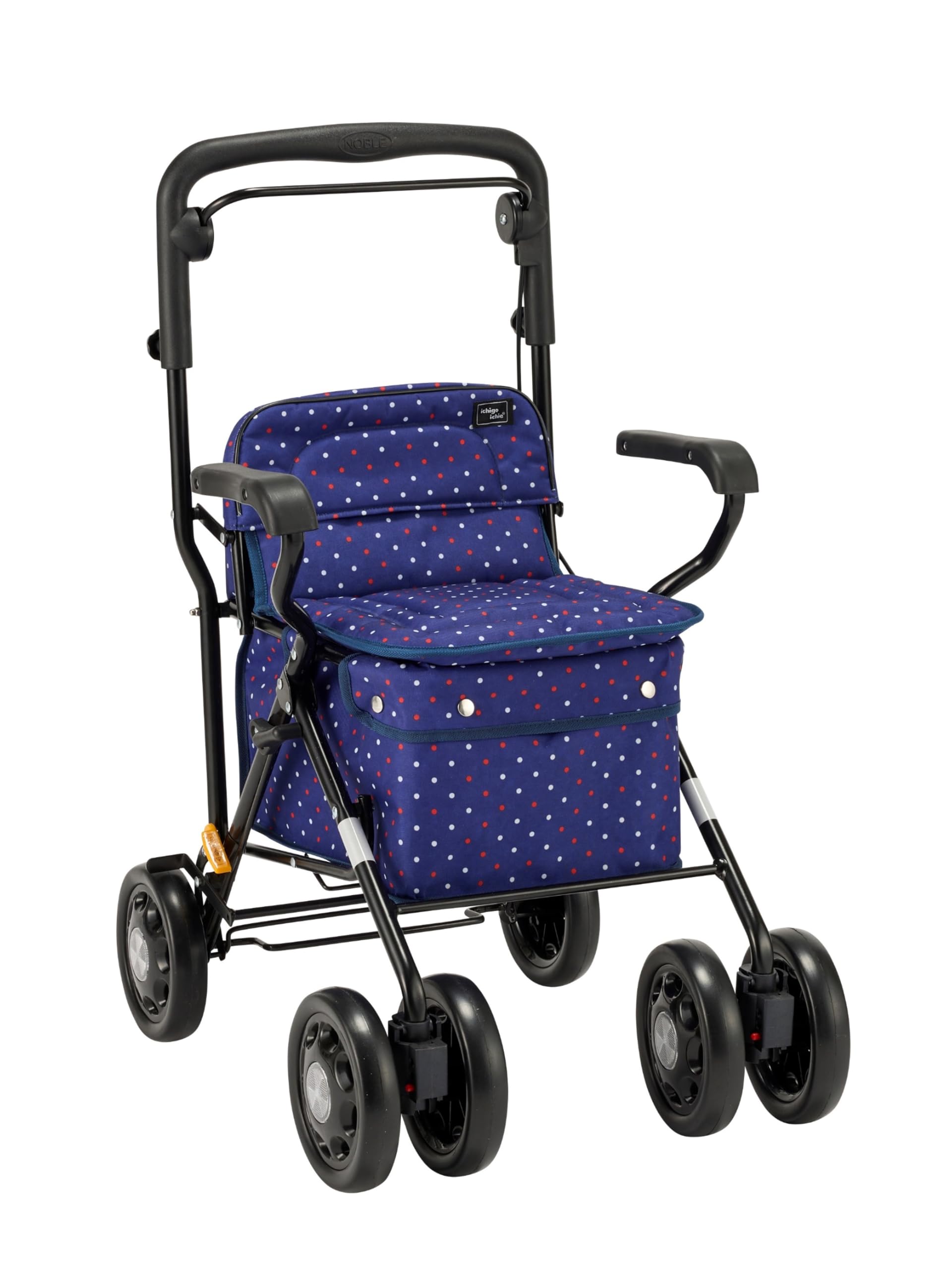 PITAKITE Makitec Silver Car Forest Core Dot Navy Sitting Storage Large Capacity with Accessory Case TFR-20DN