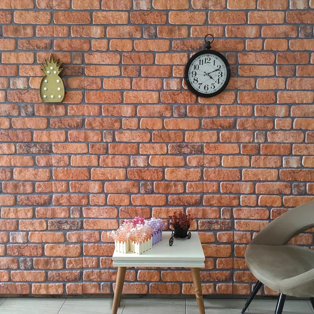 VidaXL 3D Wall Panels with Terracotta Brick Design 10 pcs EPS