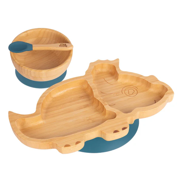 3pc Dinosaur Bamboo Baby Weaning Set