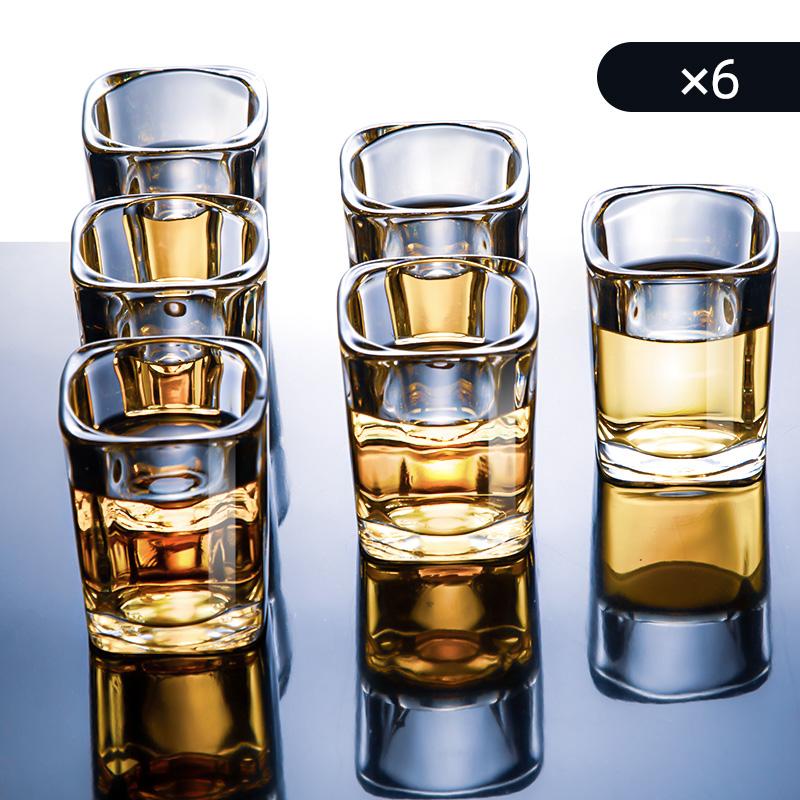 Bestbags SGlass Set White Wine Glass Cup Holder Drinkware Set Spirit Glass Bar KTV Wine Glass Holder Glass Cup Storage Rack 70ml