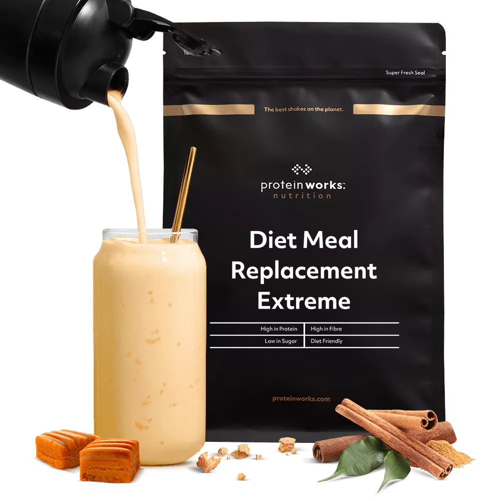 Protein Works Diet Meal Replacement Extreme - 33 Meals - Speculoos Biscuit Heaven - 2kg - From 200 Calories - Protein Works - Meal Replacement Powder -