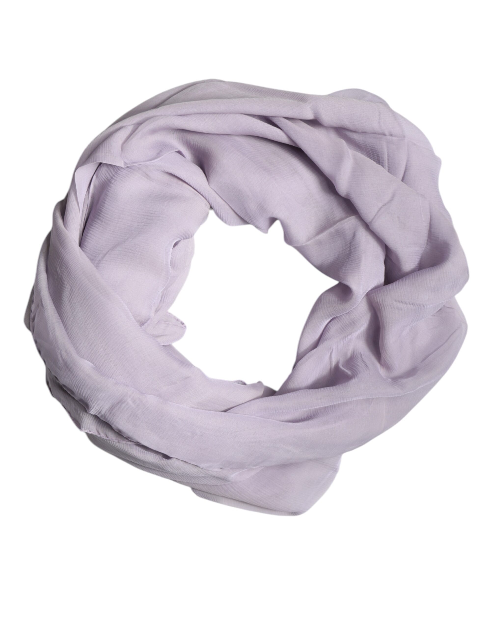 DOLCE & GABBANA Lightweight Silk Scarf Lavender Wo - Purple Scarves