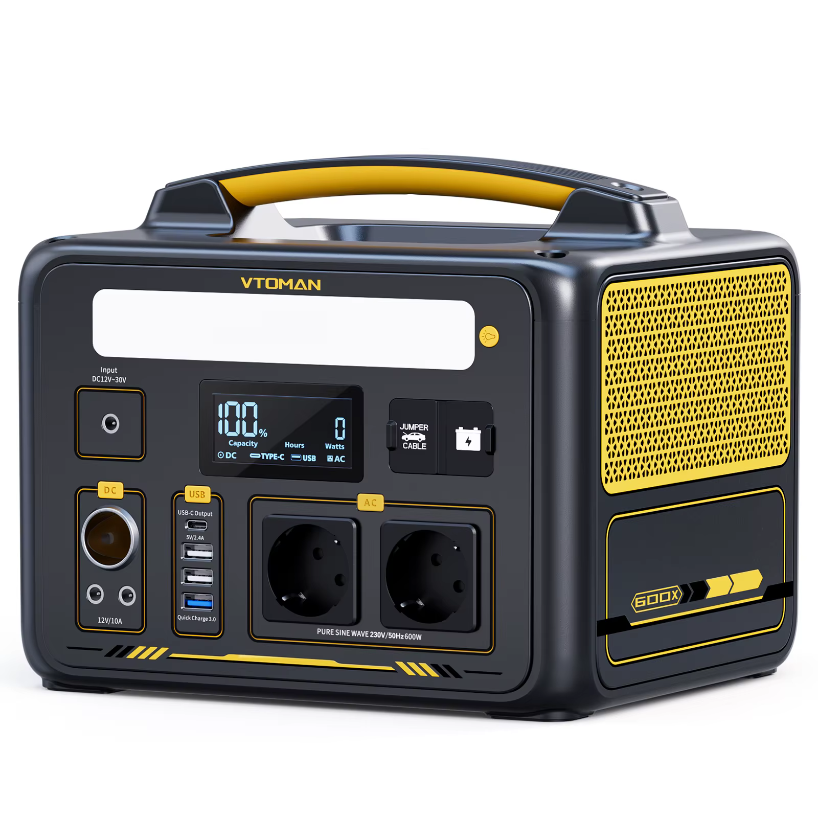 VTOMAN Jump 600x Power Stations 299wh Lifep04 Battery Emergency Backup High-power Power Supply