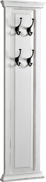 Sit Toledo 4 Hook Wardrobe Panel white