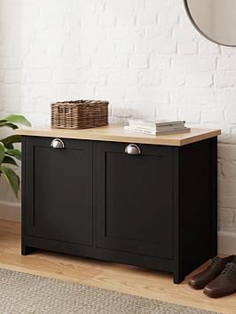 B&Q Gfw Lancaster Shoe Storage Black