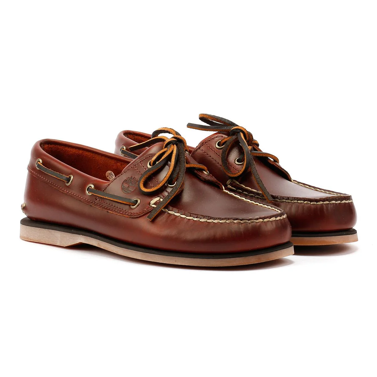 Timberland classic boat shoes in brown leather