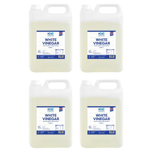 Harbour Housewares White Vinegar - 5L - Cleaning, Cooking, Pickling - White
