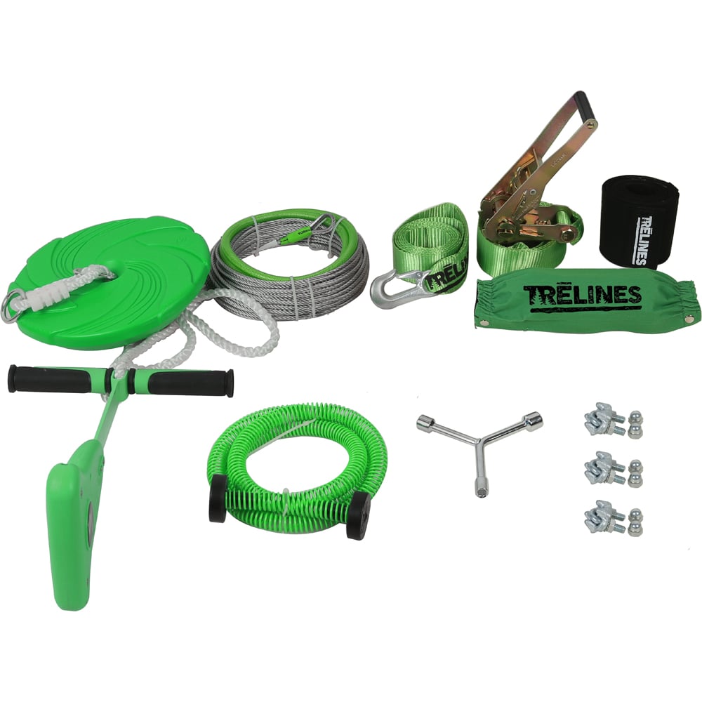 TreLines Zip Line With Brake, Multi