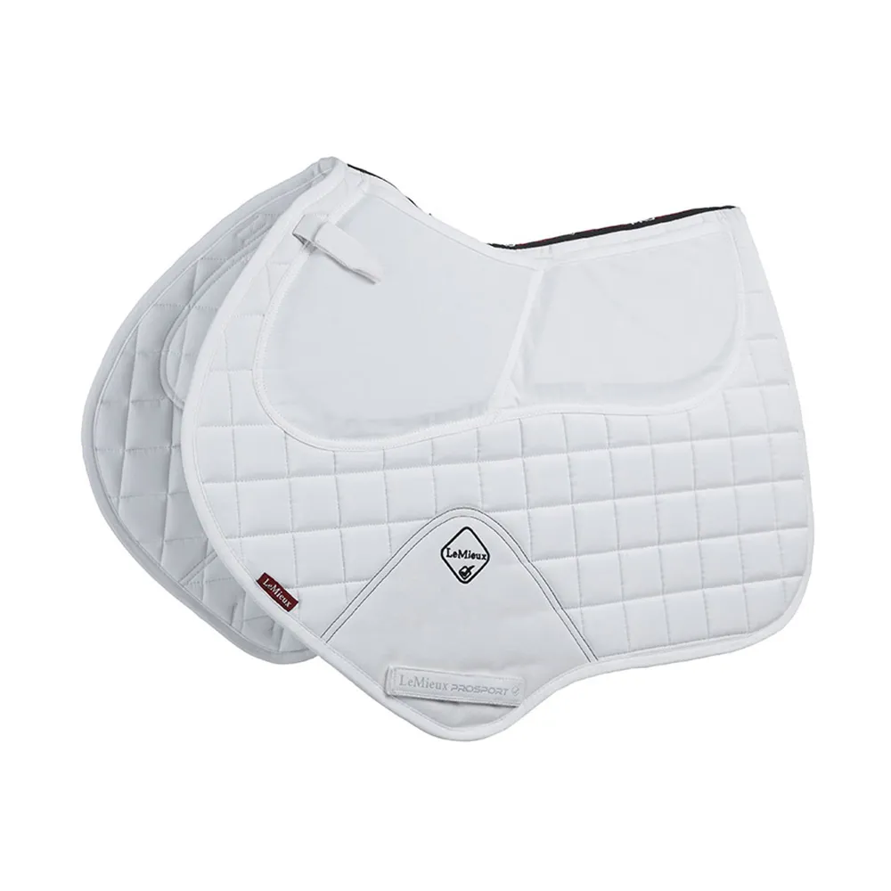 LeMieux Saddle Pads | LeMieux ProSorb Plain Close Contact Square Colour White