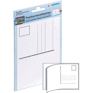 Herma Postcard labels white 95x145 10 labels 7758
