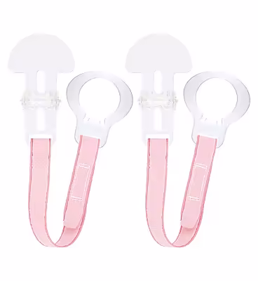 MAM Clip Double Pack Plain - Pink