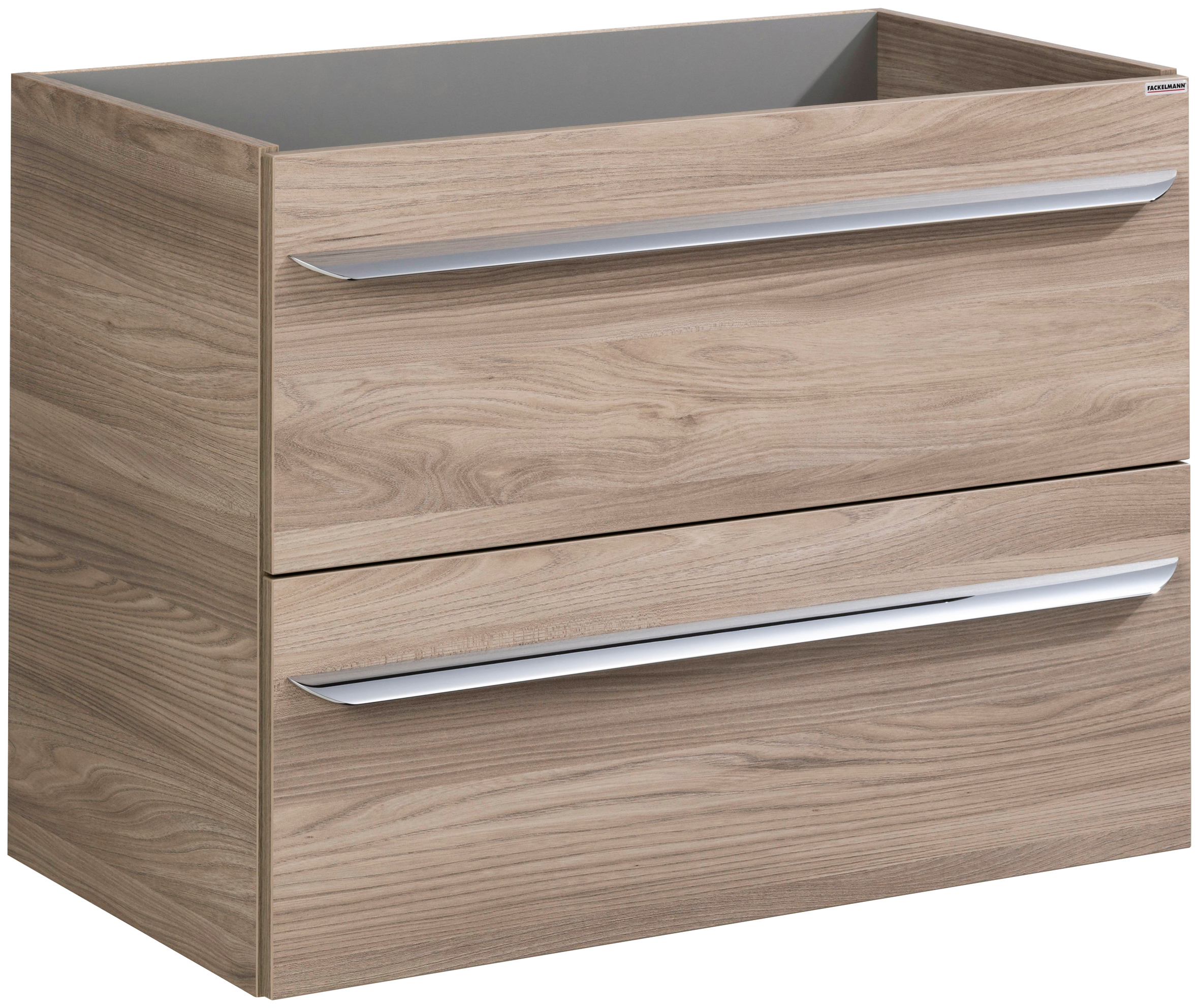 Fackelmann Luxor 80cm Wall Mounted Single Bathroom Vanity Base Only brown