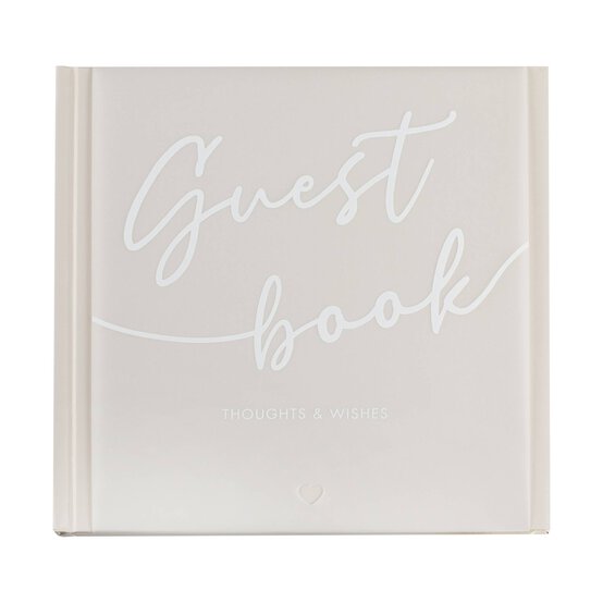 Ginger Ray Vellum Paper and Taupe Guest Book