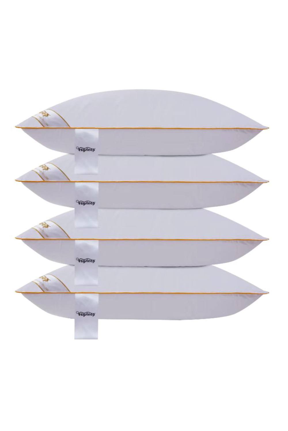 Ezysleep Luxury Goose Feather and Down Pillow - Set of 4