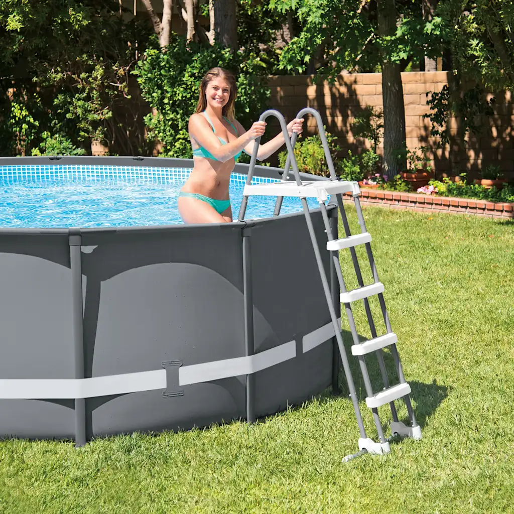 Intex 5-Step Pool Safety Ladder Above Ground Pool Ladder Swimming Pool Ladder