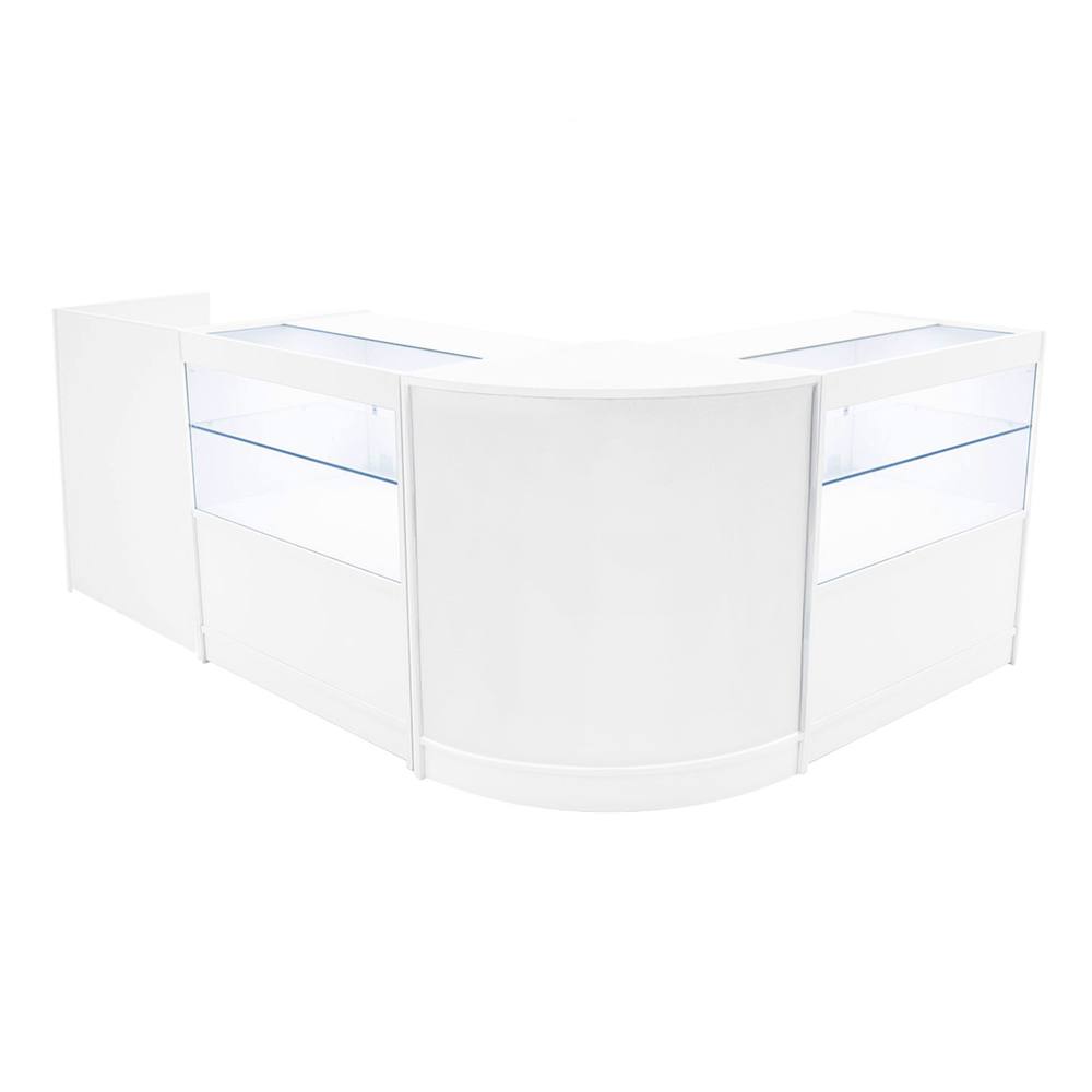 MonsterShop Phoenix Led Shop Counter Set Cm60, Tb60 & 2 X C900 - White