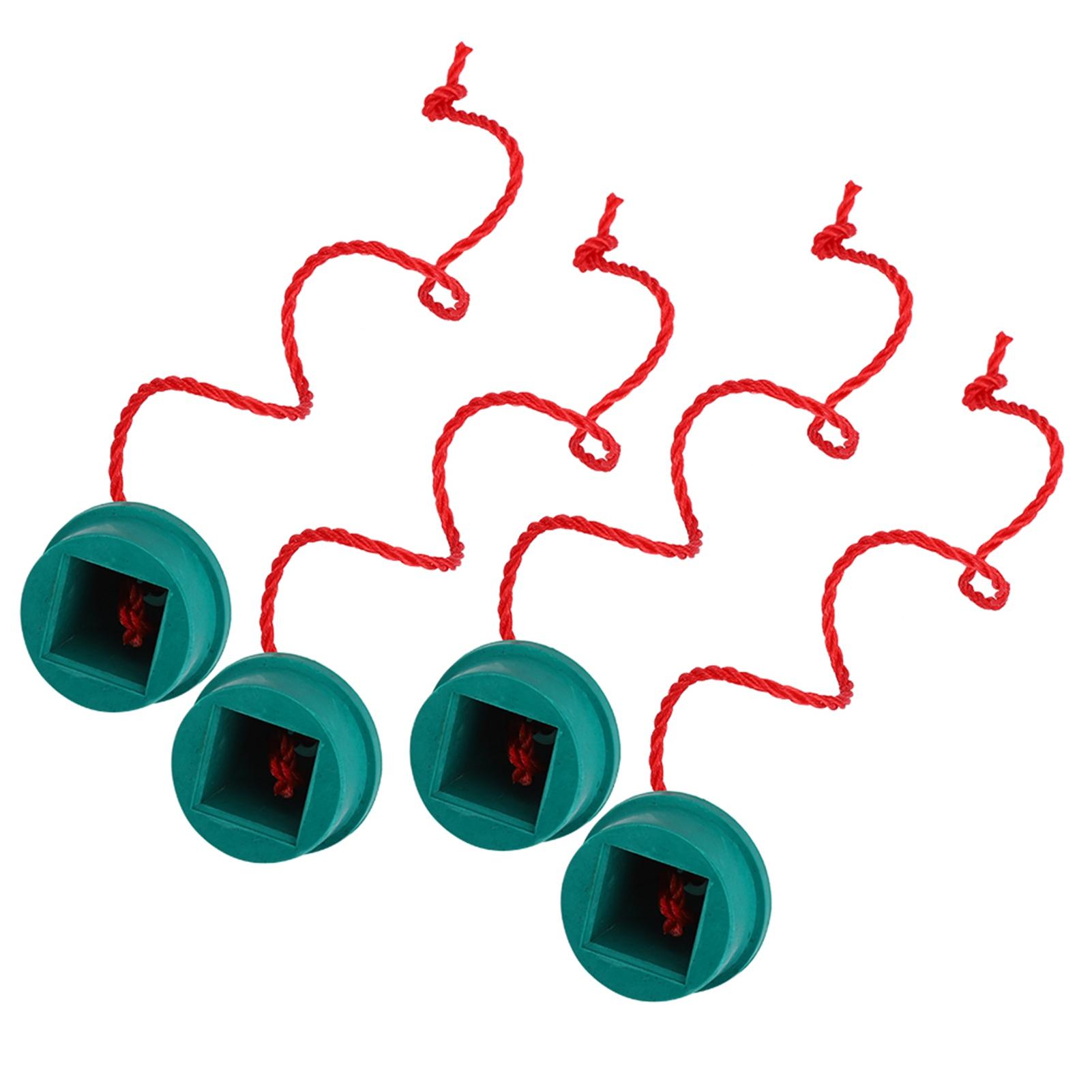 COSYHOME 4PCS Green Rubber Billiard Chalk Holder Snooker Table Chalk Container Cap Accessory