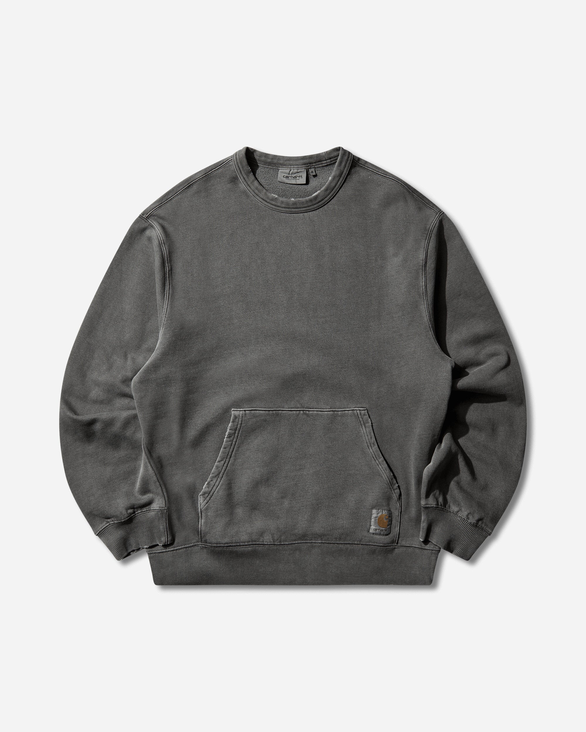 Carhartt WIP Men s Torion Pocket Crewneck Sweatshirts Black (Grind Washed)