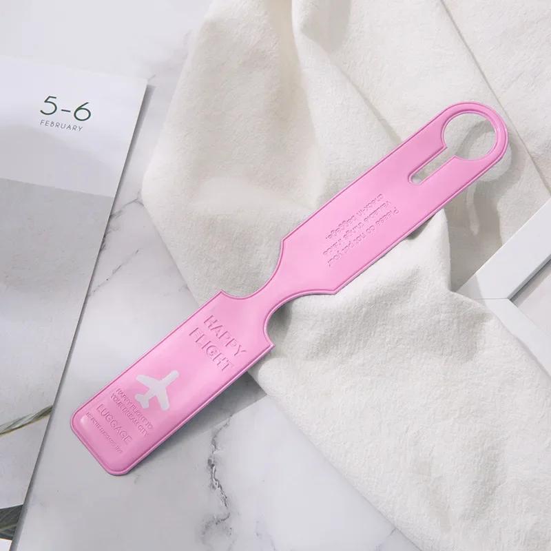 Mango Event PVC Strip Luggage Tag Boarding Pass Portable Checked Pendant Luggage Case Anti-loss Tag Identification Tag Travel Accessories