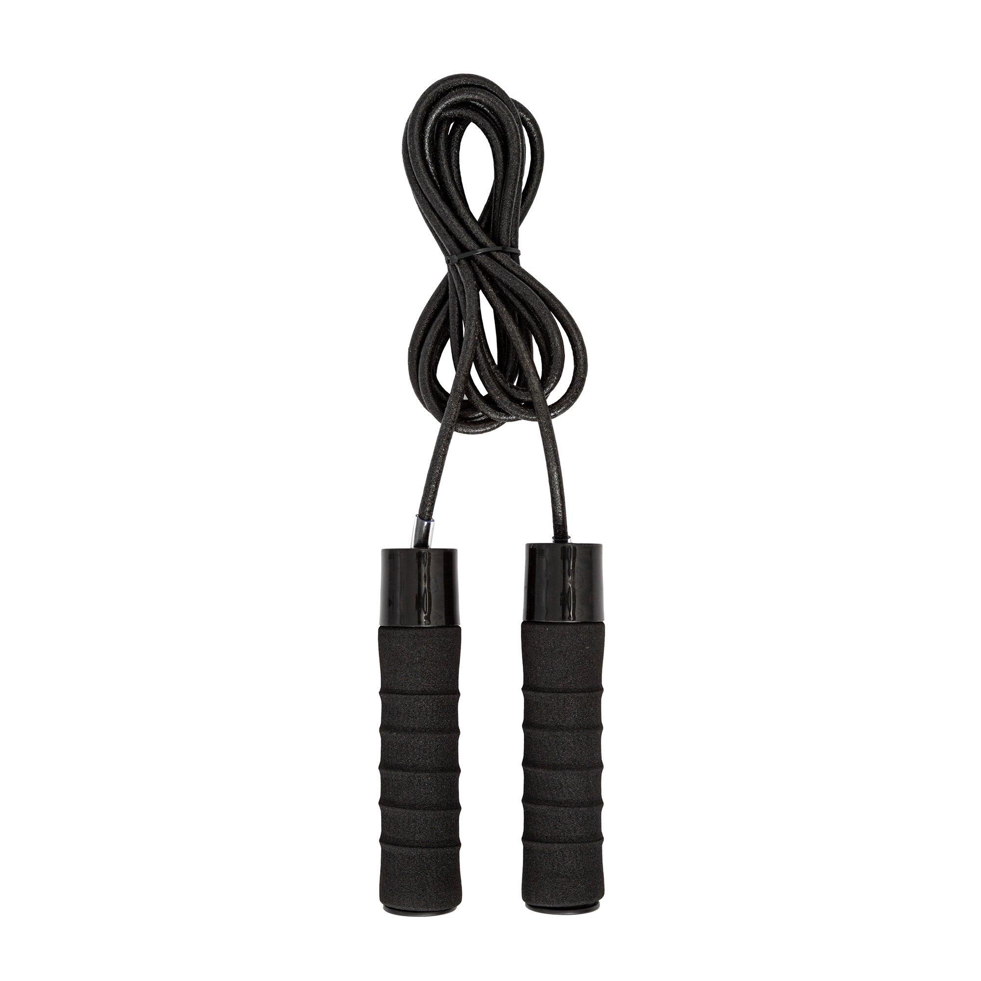 Everlast Leather Skipping Rope - Black
