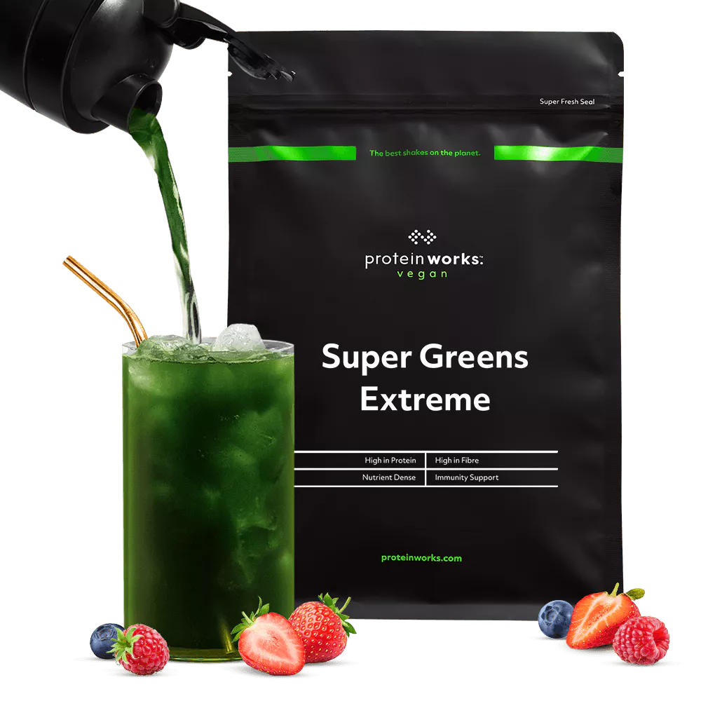 The Protein Works Super Greens Extreme Summer Berry Burst 250g