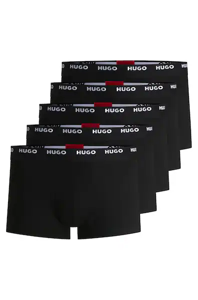HUGO Boss 5 Pack Boxer Shorts Mens - Black