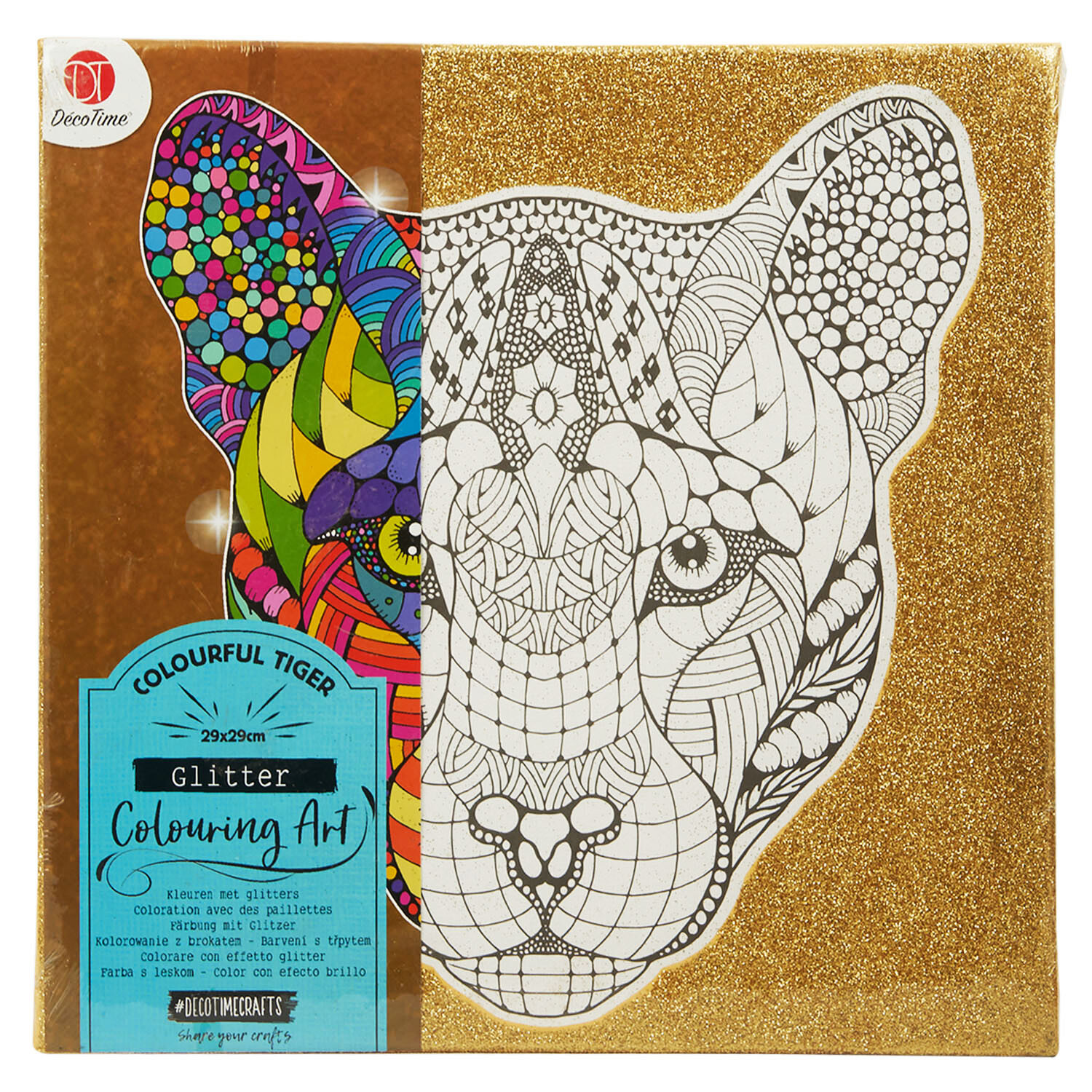 Metallic Glitter Canvas - Multicolour