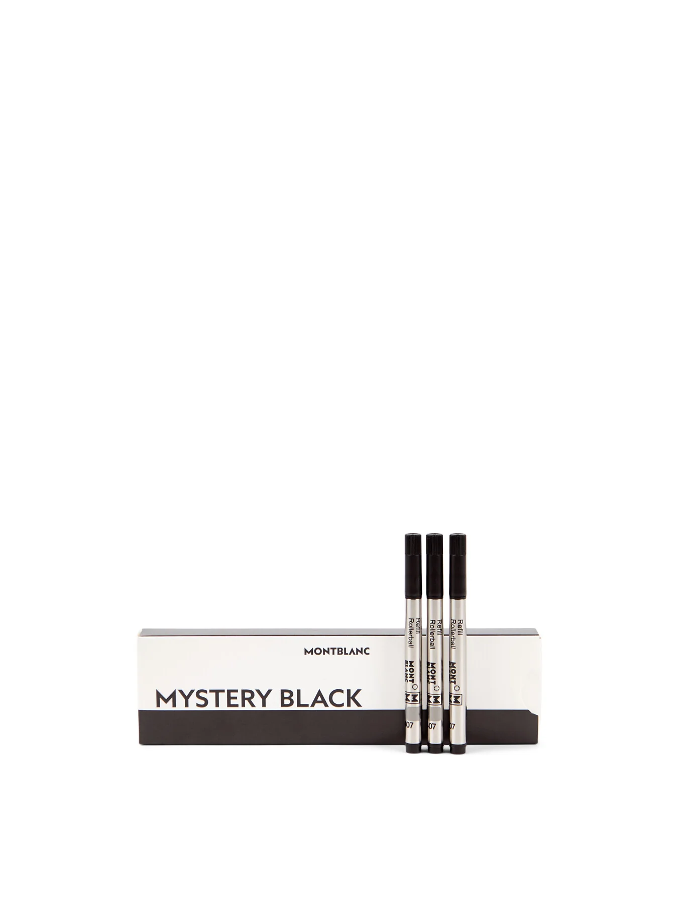 MontBlanc 3 Rollerball Small Refills Medium Mystery Black
