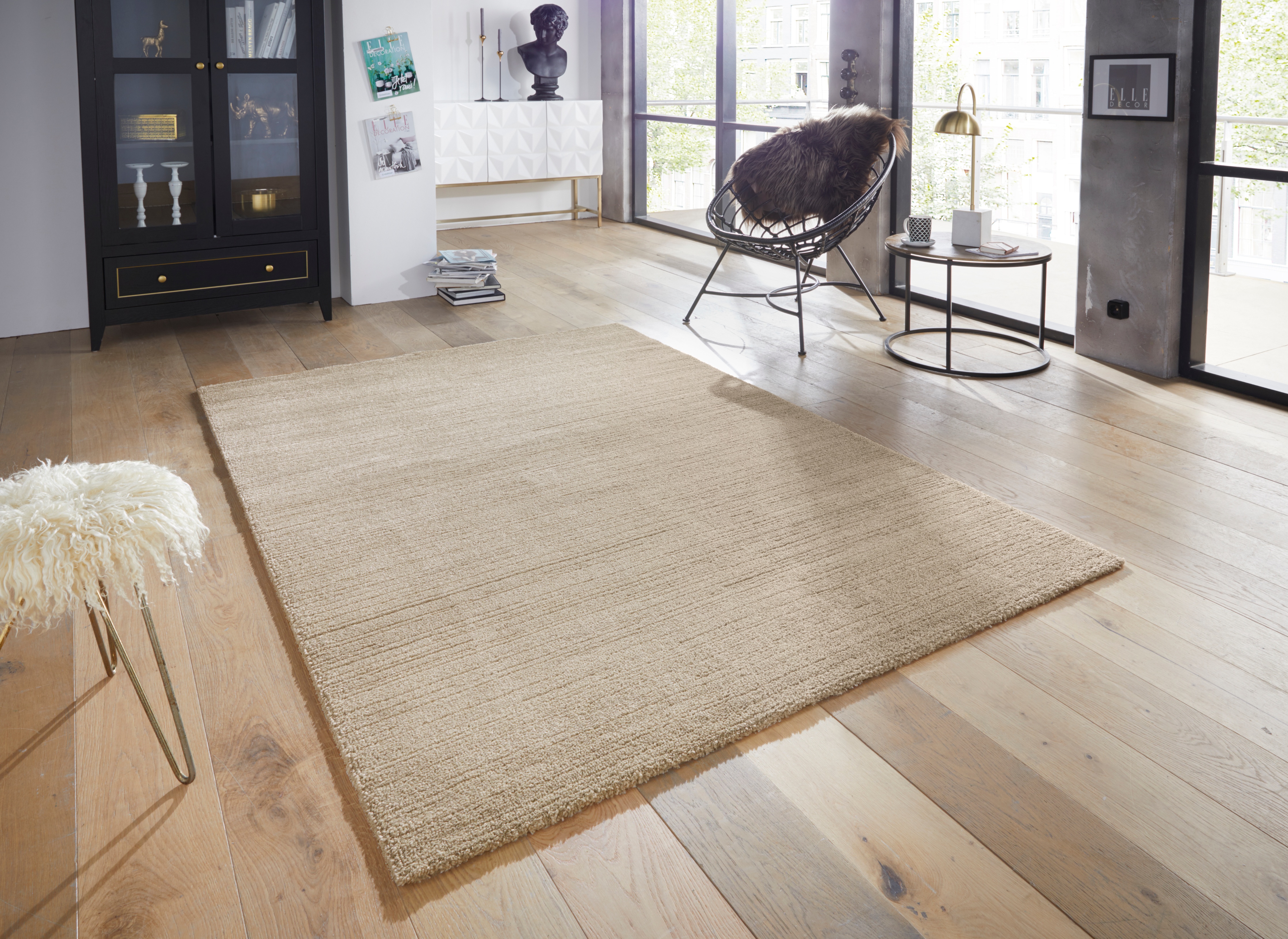 Elle Decor Loos Beige Rug white