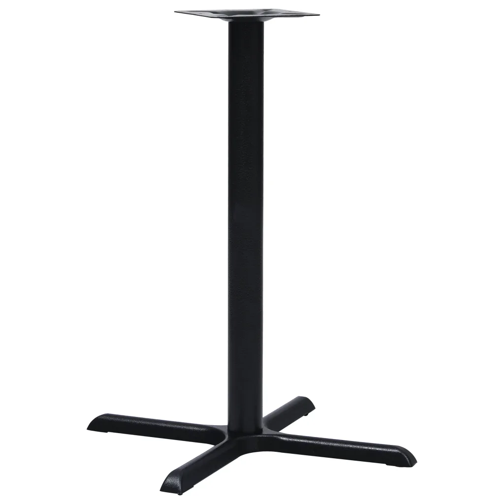 VidaXL Bistro Table Leg Black 76x76x107 cm Cast Iron