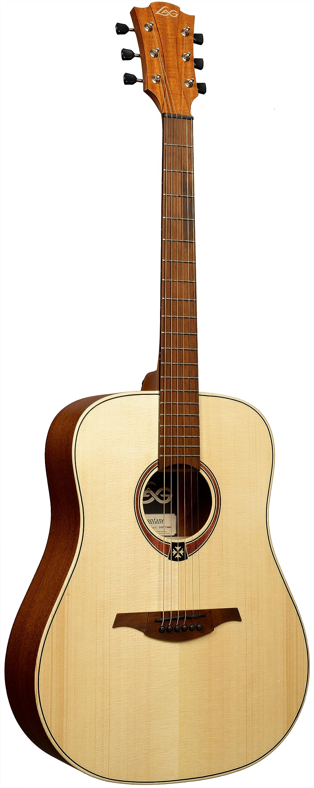 PITAKITE LAG Guitars Acoustic Guitar T70D Natural Solid Spruce Top Soft Case Included