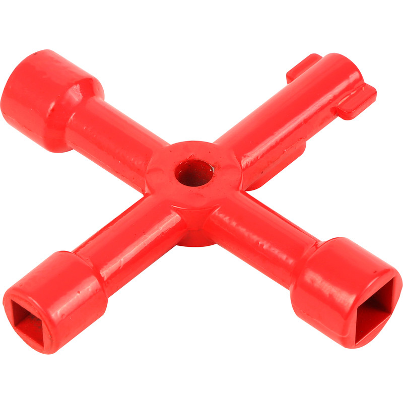 Minotaur Service Cabinet Key in Red Zinc Alloy