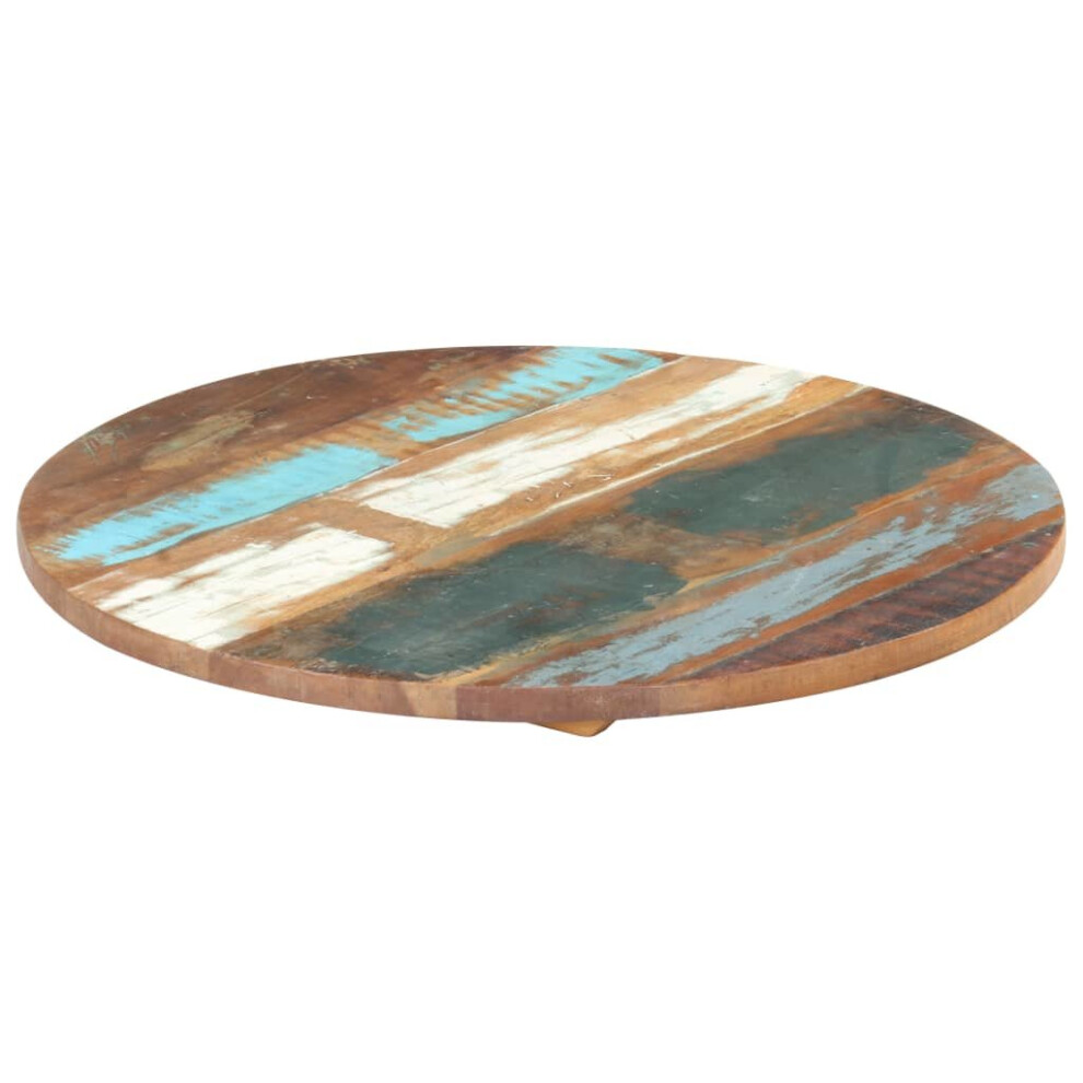 VidaXL Round Table Top 50 cm 25-27 mm Solid Reclaimed Wood
