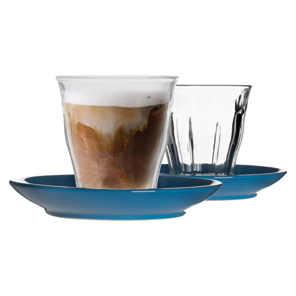 Picardie Mismatched Coffee Cup & Saucer 12pc Set - 200ml