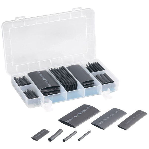 TRU COMPONENTS TruComponents 30206 Heatshrink set 9.50mm 4.80mm Shrinkage:2:1 12 ...
