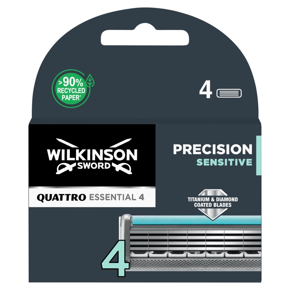 Wilkinson Sword  Quattro Titanium Sensitive Replacement Blades 4 pc
